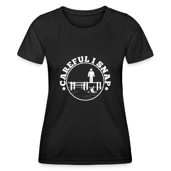 Careful i snap alligator - Frauen Funktions-T-Shirt - Schwarz - Vorne - AI Model Female 172 light (172cm)