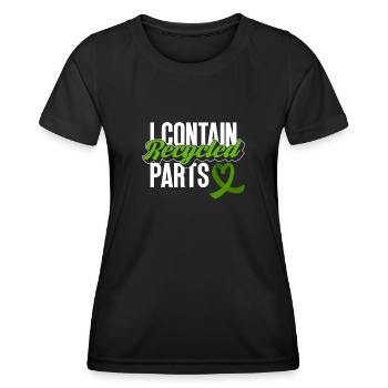 Don d’organes Greffe d’organes Don d’organes - T-shirt sport Femme - noir - Devant - AI Model Female 172 light (172cm)
