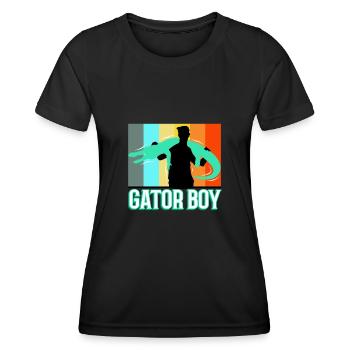 Gator Boy - T-shirt sport Femme - noir - Devant - AI Model Female 172 light (172cm)