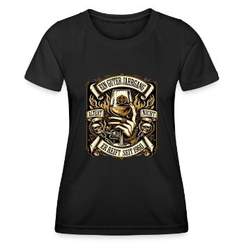1960 Geburtstag Biker Ein Guter Jahrgang Altert - Frauen Funktions-T-Shirt - Schwarz - Vorne - AI Model Female 172 light (172cm)