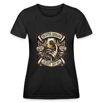 1973 Geburtstag Biker Ein Guter Jahrgang Altert - Frauen Funktions-T-Shirt - Schwarz - Vorne - AI Model Female 172 light (172cm)