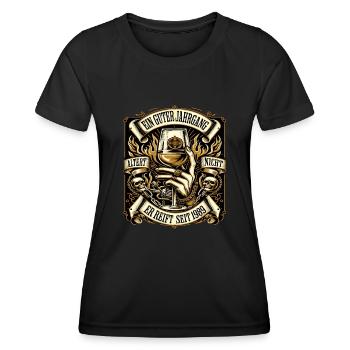 1989 Geburtstag Biker Ein Guter Jahrgang Altert - Frauen Funktions-T-Shirt - Schwarz - Vorne - AI Model Female 172 light (172cm)