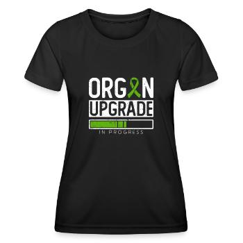 Don d’organes Greffe d’organes Don d’organes - T-shirt sport Femme - noir - Devant - AI Model Female 172 light (172cm)