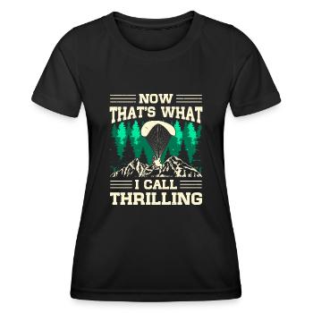 Festival de paramoteur Paramotoriste motorisé - T-shirt sport Femme - noir - Devant - AI Model Female 172 light (172cm)