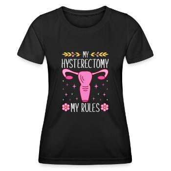 Endometriosis Abdominal Care Gynecological - Women's Functional T-Shirt - black - Front - AI Model Female 172 light (172cm)