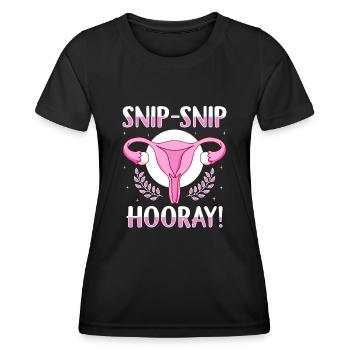 Endometriose Gynäkologische Chirurgie Erholung - Frauen Funktions-T-Shirt - Schwarz - Vorne - AI Model Female 172 light (172cm)