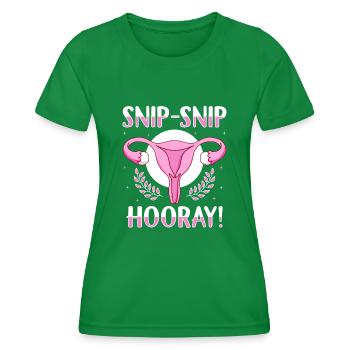 Endometriose Gynäkologische Chirurgie Erholung - Frauen Funktions-T-Shirt - Kelly Green - Vorne - AI Model Female 172 dark (172cm)