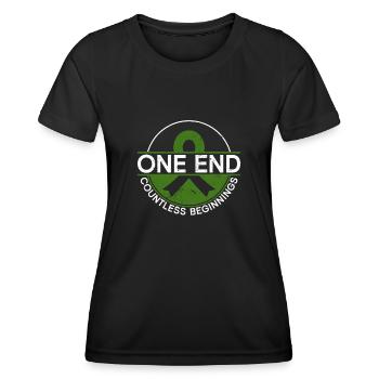 Don d’organes Greffe d’organes Don d’organes - T-shirt sport Femme - noir - Devant - AI Model Female 172 light (172cm)
