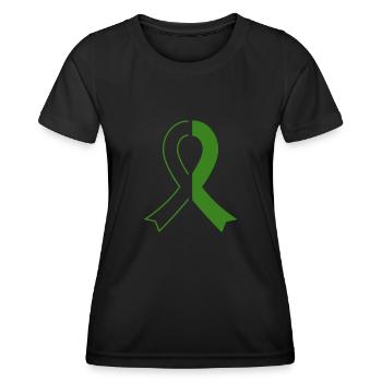 Don d’organes Greffe d’organes Don d’organes - T-shirt sport Femme - noir - Devant - AI Model Female 172 light (172cm)