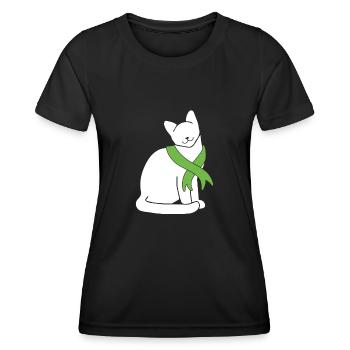 Don d’organes Greffe d’organes Don d’organes - T-shirt sport Femme - noir - Devant - AI Model Female 172 light (172cm)