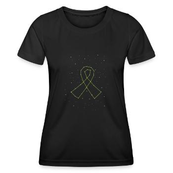 Don d’organes Greffe d’organes Don d’organes - T-shirt sport Femme - noir - Devant - AI Model Female 172 light (172cm)
