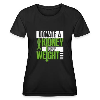 Organspender Niere Organtransplantation - Frauen Funktions-T-Shirt - Schwarz - Vorne - AI Model Female 172 light (172cm)