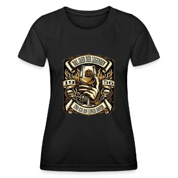 68 Birthday Man Vintage 1956 Year of Legends - Women's Functional T-Shirt - black - Front - AI Model Female 172 light (172cm)