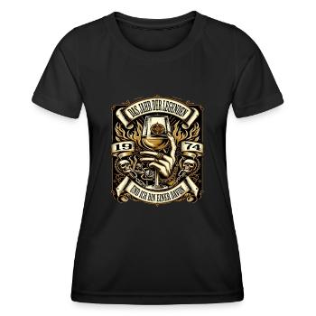 50e anniversaire homme Vintage 1974 année des légendes - T-shirt sport Femme - noir - Devant - AI Model Female 172 light (172cm)