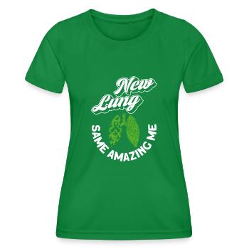 Greffe d’organe par fente de donneur d’organes - T-shirt sport Femme - vert - Devant - AI Model Female 172 dark (172cm)