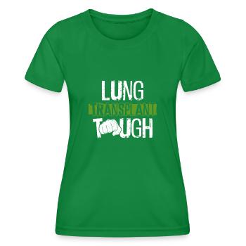 Greffe d’organe par fente de donneur d’organes - T-shirt sport Femme - vert - Devant - AI Model Female 172 dark (172cm)
