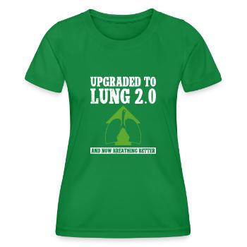 Greffe d’organe par fente de donneur d’organes - T-shirt sport Femme - vert - Devant - AI Model Female 172 dark (172cm)