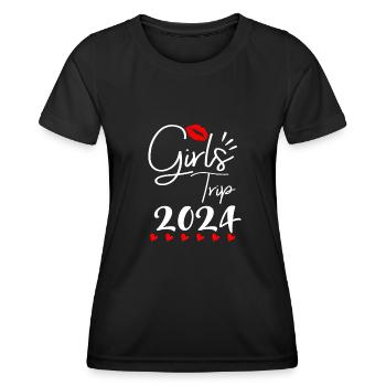 Girls Trip 2024 Girls' Tour Girls' Trip Girls' Trip - T-shirt sport Femme - noir - Devant - AI Model Female 172 light (172cm)