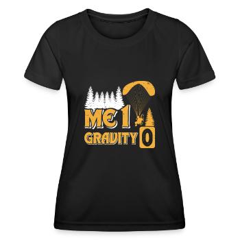 Parapente motorisé Paramotorist Adventure - T-shirt sport Femme - noir - Devant - AI Model Female 172 light (172cm)