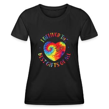 LD Labour And Delivery Nurse - Women's Functional T-Shirt - black - Front - AI Model Female 172 light (172cm)