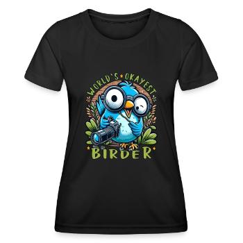 Le meilleur ornithologue amateur au monde - T-shirt sport Femme - noir - Devant - AI Model Female 172 light (172cm)