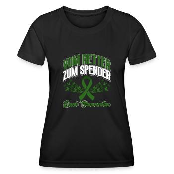 Cellules souches Thérapie par cellules souches Don de cellules souches - T-shirt sport Femme - noir - Devant - AI Model Female 172 light (172cm)