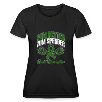 Cellules souches Thérapie par cellules souches Don de cellules souches - T-shirt sport Femme - noir - Devant - AI Model Female 172 light (172cm)