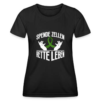 Stem Cells Stem Cell Therapy Stem Cell Donation - Women's Functional T-Shirt - black - Front - AI Model Female 172 light (172cm)