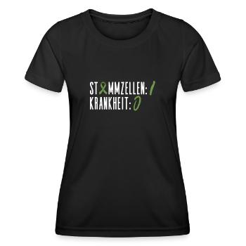 Cellules souches Thérapie par cellules souches Don de cellules souches - T-shirt sport Femme - noir - Devant - AI Model Female 172 light (172cm)