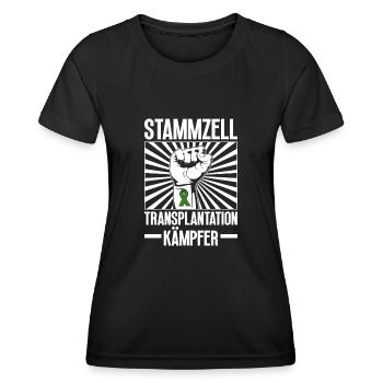 Stem Cells Stem Cell Therapy Stem Cell Donation - Women's Functional T-Shirt - black - Front - AI Model Female 172 light (172cm)