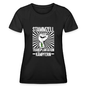 Cellules souches Thérapie par cellules souches Don de cellules souches - T-shirt sport Femme - noir - Devant - AI Model Female 172 light (172cm)