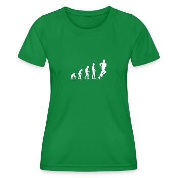Laufen Evolution Joggen Jogger - Frauen Funktions-T-Shirt - Kelly Green - Vorne - AI Model Female 172 dark (172cm)