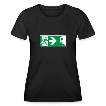 Emergency Exit Climbing Climber - Women's Functional T-Shirt - black - Front - AI Model Female 172 light (172cm)