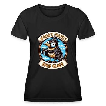 World's Best Okay Bird Guide Bird Watching - Women's Functional T-Shirt - black - Front - AI Model Female 172 light (172cm)