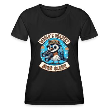 World's Best Okay Bird Guide Bird Watching - Women's Functional T-Shirt - black - Front - AI Model Female 172 light (172cm)