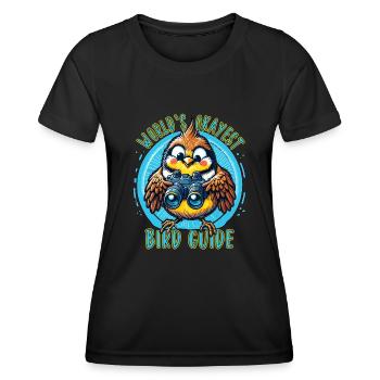 World's Best Okay Bird Guide Bird Watching - Women's Functional T-Shirt - black - Front - AI Model Female 172 light (172cm)