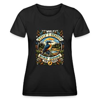 World's Best Okay Bird Guide Bird Watching - Women's Functional T-Shirt - black - Front - AI Model Female 172 light (172cm)