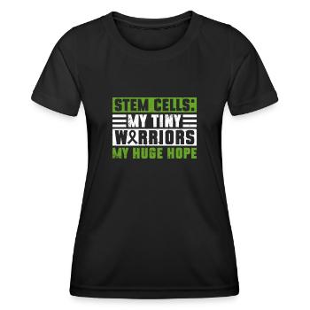 Stem Cell Transplant Stem Cell Donor Stem Cell - Women's Functional T-Shirt - black - Front - AI Model Female 172 light (172cm)