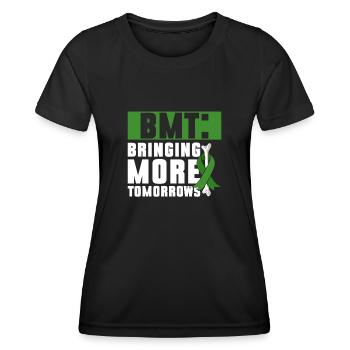 Greffe de cellules souches Donneur de cellules souches Cellule souche - T-shirt sport Femme - noir - Devant - AI Model Female 172 light (172cm)