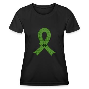 Greffe de cellules souches Donneur de cellules souches Cellule souche - T-shirt sport Femme - noir - Devant - AI Model Female 172 light (172cm)