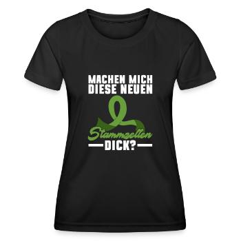 Cellules souches Thérapie par cellules souches Don de cellules souches - T-shirt sport Femme - noir - Devant - AI Model Female 172 light (172cm)