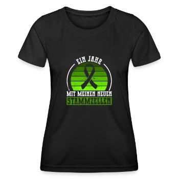 Cellules souches Thérapie par cellules souches Don de cellules souches - T-shirt sport Femme - noir - Devant - AI Model Female 172 light (172cm)