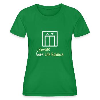 Améliorer l’équilibre entre vie professionnelle et vie privée – - T-shirt sport Femme - vert - Devant - AI Model Female 172 dark (172cm)