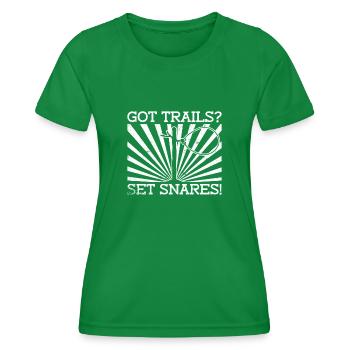 Animal Wire Snare - Women's Functional T-Shirt - kelly green - Front - AI Model Female 172 dark (172cm)