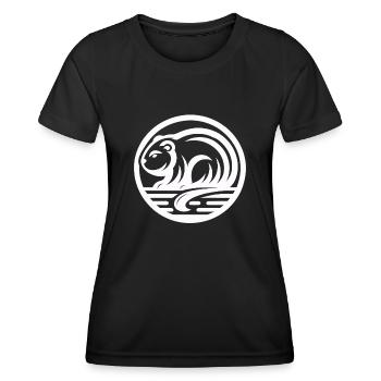 Biber Indianer Tierkreiszeichen - Frauen Funktions-T-Shirt - Schwarz - Vorne - AI Model Female 172 light (172cm)