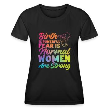 LD Labour And Delivery Nurse - Women's Functional T-Shirt - black - Front - AI Model Female 172 light (172cm)