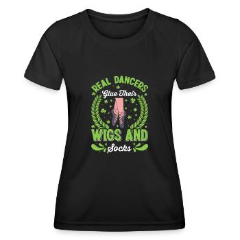 Danse irlandaise Danse irlandaise - T-shirt sport Femme - noir - Devant - AI Model Female 172 light (172cm)