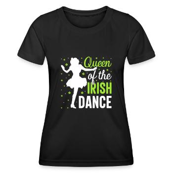 Irischer Tanz Irisches Tanzen - Frauen Funktions-T-Shirt - Schwarz - Vorne - AI Model Female 172 light (172cm)