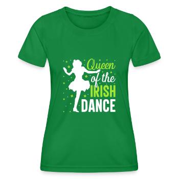 Irish Dance Irish Dancing - Women's Functional T-Shirt - kelly green - Front - AI Model Female 172 dark (172cm)