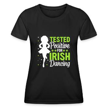 Danse irlandaise Danse irlandaise - T-shirt sport Femme - noir - Devant - AI Model Female 172 light (172cm)
